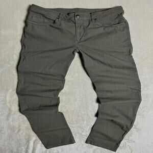 Lululemon ABC Pant Slim Long Men's 34x34 Gray/Green Stretch Comfort Performance
